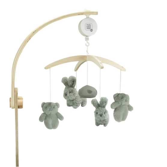 Wooden musical mobile baby...