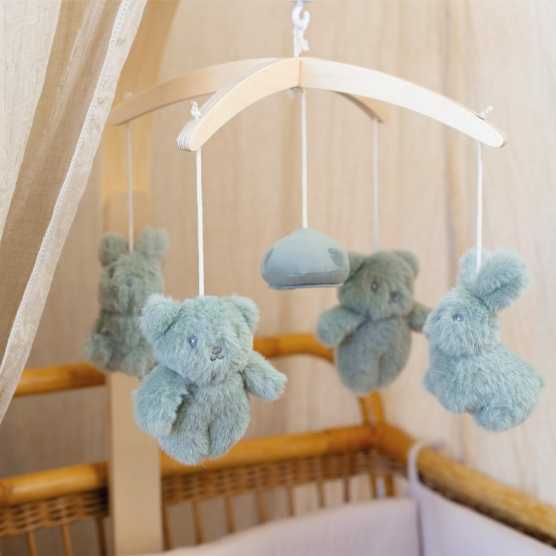 Wooden musical mobile baby...