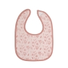 zoom colors and pattern pink bib with flowers