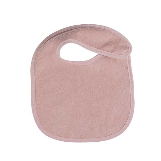 Conjunto de 6 babetes de bebé cor-de-rosa com corações