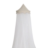 Dossel para cama de bebé cor de areia