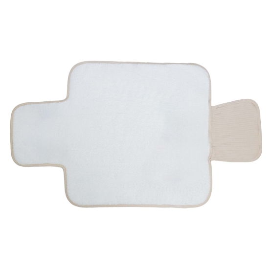 Portable changing mat with baby