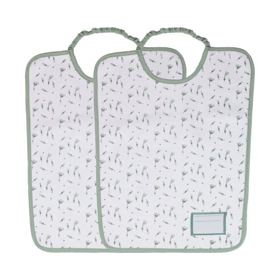 Set of 2 baby nursery bibs