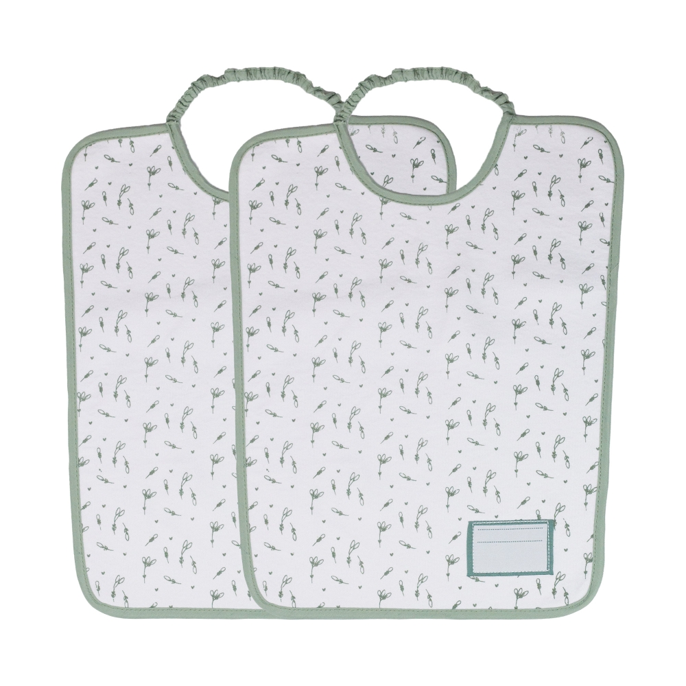 Set of 2 baby nursery bibs