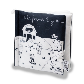 black and white baby sensory book