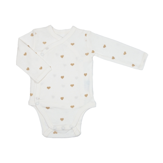 set van 2 hartjesbodies voor baby