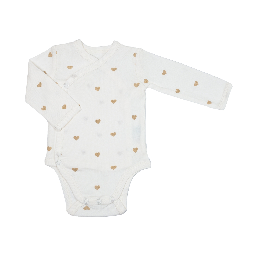witte body met bruin hartmotief