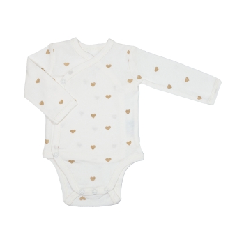 witte body met bruin hartmotief