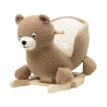 Balancín bebé oso en material teddy y color moca Balancín bebé oso en material teddy y color moca