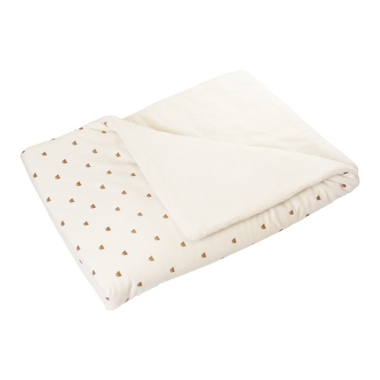 Coperta neonato bimateriale