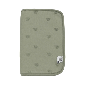 Capa de caderneta de saúde verde argila