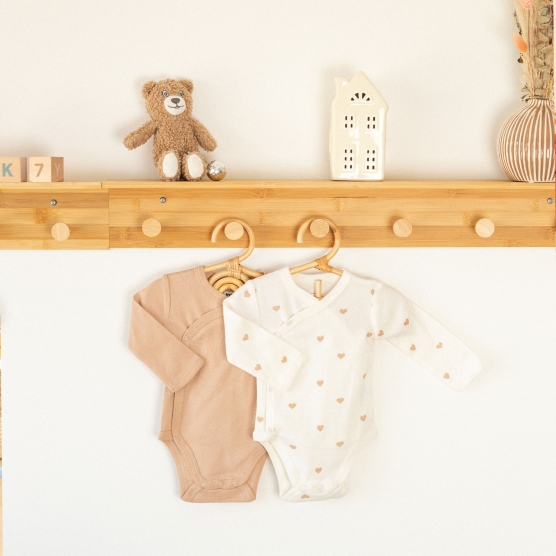 set di 2 body a cuori neonato