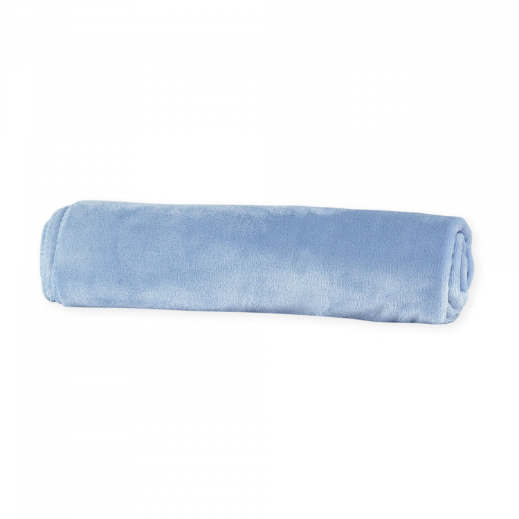 Trois Kilos Sept Couverture Bebe Flanelle Bleu