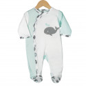 Y interlock sleepsuit - Whale