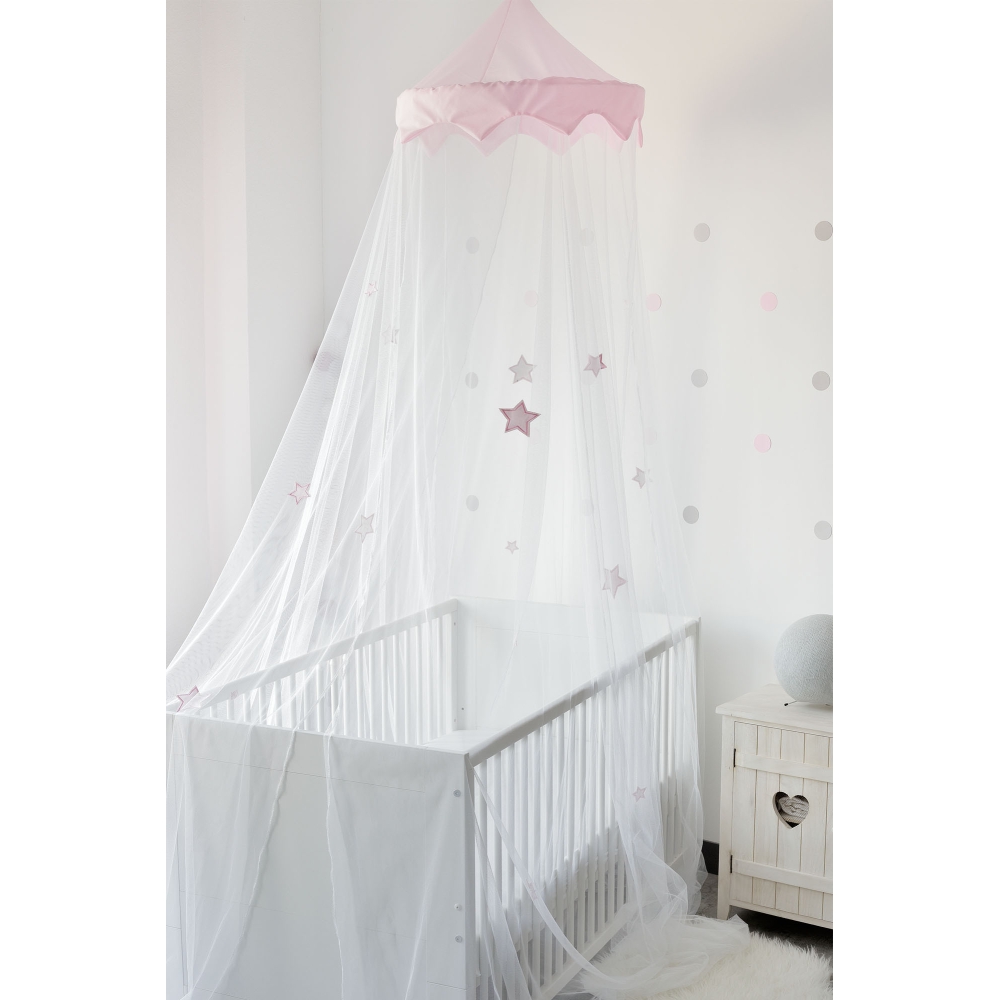 Mosquito Net 240cm - Pink stars Trois Kilos Sept - 1