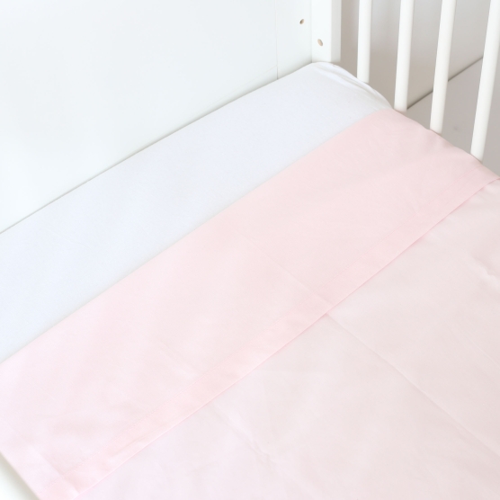 Pink flat sheet - 120x180cm