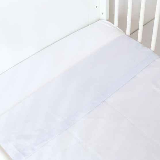 Blue flat sheet - 120x180cm