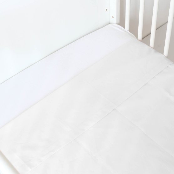 White flat sheet - 120x180cm