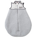 saco de dormir tog 2 branco e cinzento em veludo mesclado 65 cm