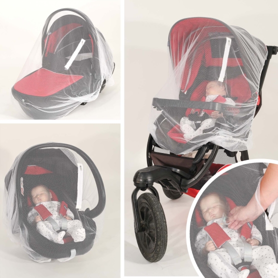 Stroller mosquito net for tiger mosquitoes