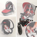 Zippered mosquito net - Cosy / Stroller / Pram - White Zippered mosquito net - Cosy / Stroller / Pram - White