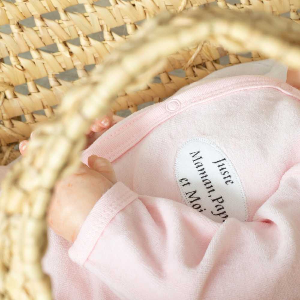Pyjama "Juste Maman, Papa et Moi" rosa