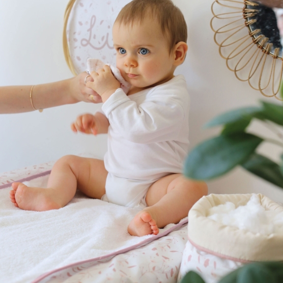 Housse De Matelas à Langer Pour Bébé, Super Doux Couverture De Table à  Langer De Tissu Extensible Pour Nourrisson Pour Bébé Garçon Et Fille 16 *  32 Pouces : : Bébé et Puériculture