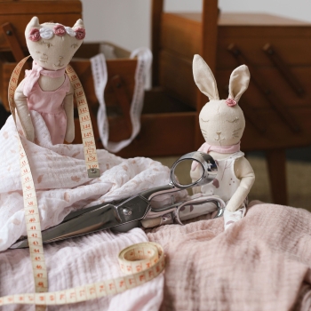 Pretty seamstress doll