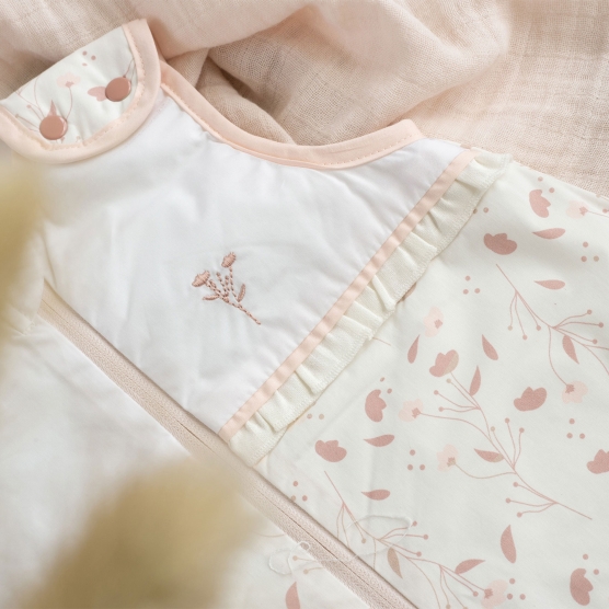 Turbulette naissance en coton bio Rose & Lili