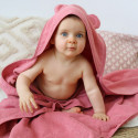 bébé avec serviette ourson rose bébé avec serviette ourson rose