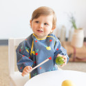 Baby playing with apron Baby playing with apron