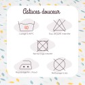 Drap housse en jersey Feuilles végétales Trois Kilos Sept - 3 Drap housse en jersey Feuilles végétales Trois Kilos Sept - 3
