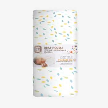 Lençol de jersey com folhas vegetais Trois Kilos Sept - 5