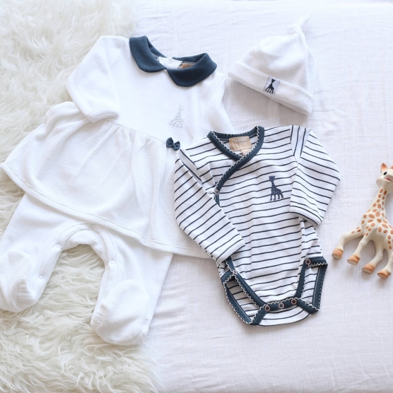 Girl's Striped Bodysuit - ©Sophie la girafe