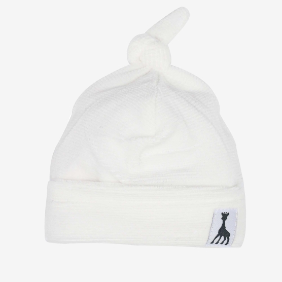 Newborn velvet drop needle beanie - Navy blue - ©Sophie la girafe