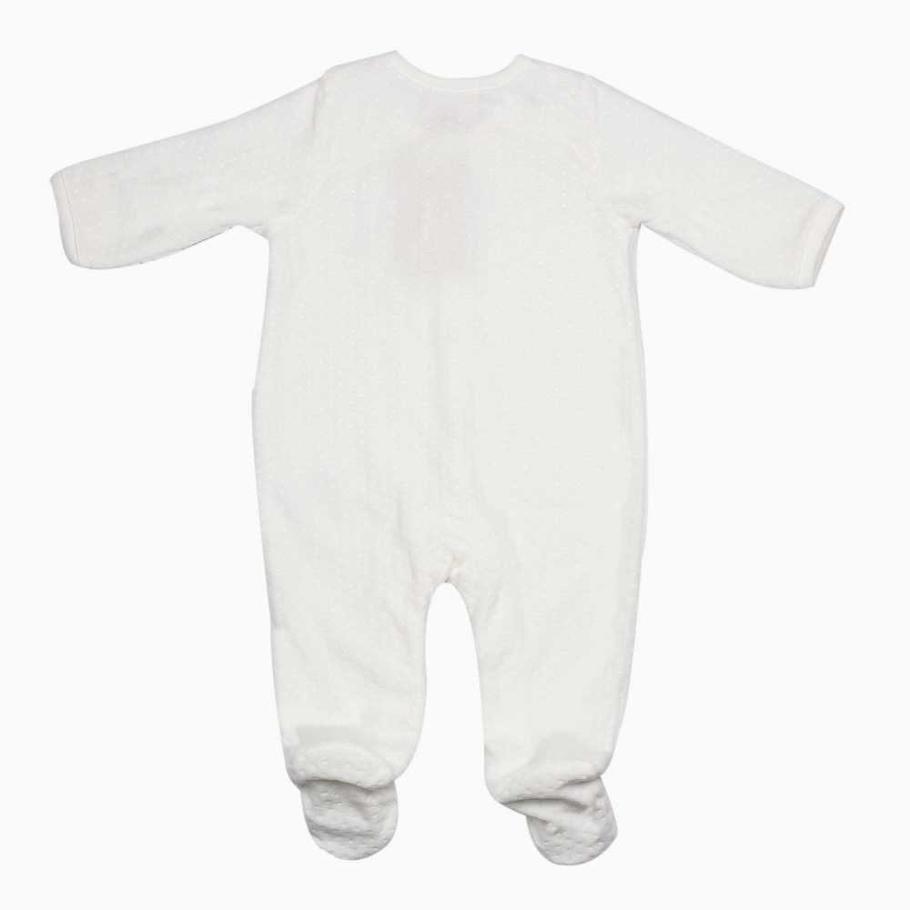 Traseira do pijama em veludo jacquard