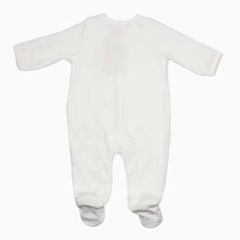 Traseira do pijama em veludo jacquard