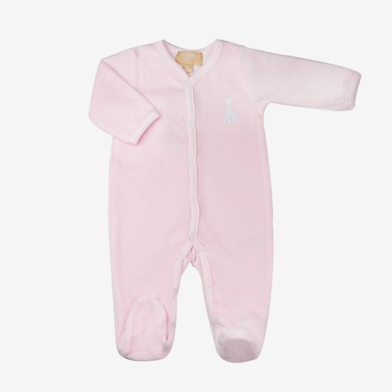 Pink pyjamas - Velvet drop needle - ©Sophie la girafe Trois Kilos Sept - 1