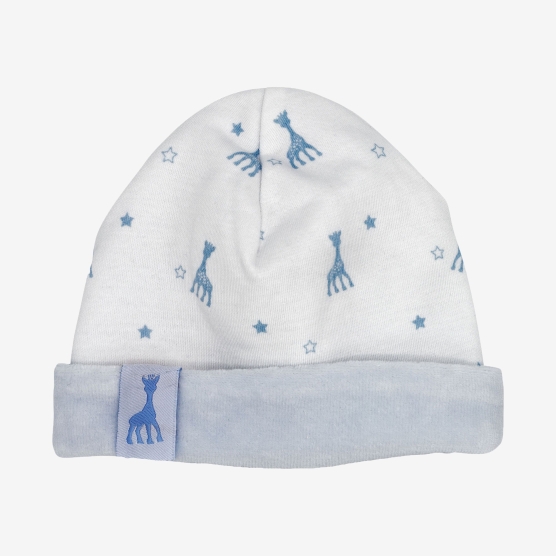 Bonnet naissance bleu - ©Sophie la girafe
