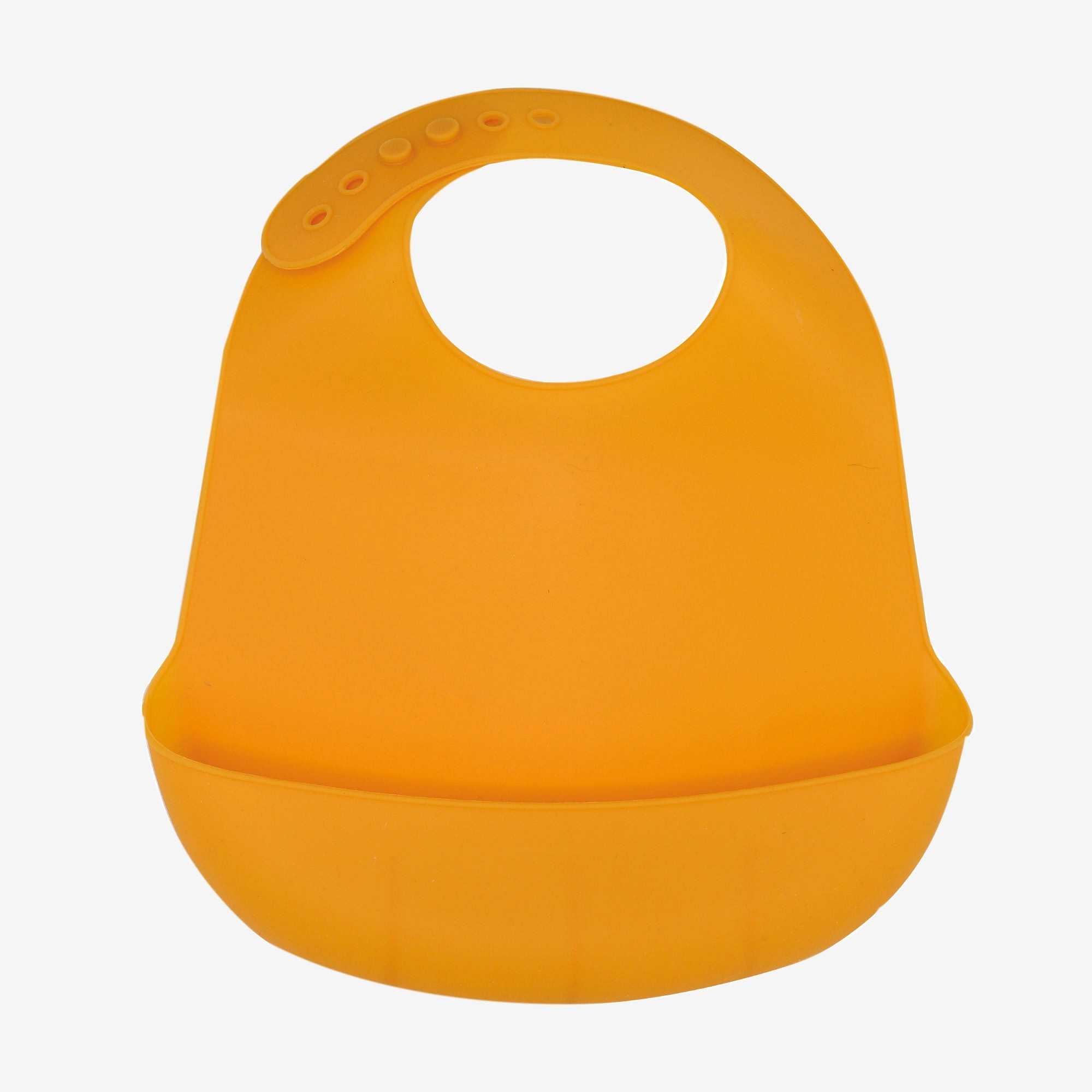 Trois Kilos Sept - Bavoir en silicone Moutarde