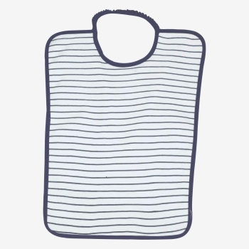 Bavoir maternelle rayé bleu marine Bavoir maternelle rayé bleu marine