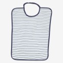 Navy blue striped kindergarten bib Navy blue striped kindergarten bib