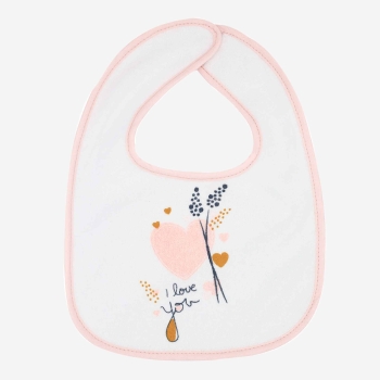 Babyslabbetje "I love you" roze Babyslabbetje "I love you" roze