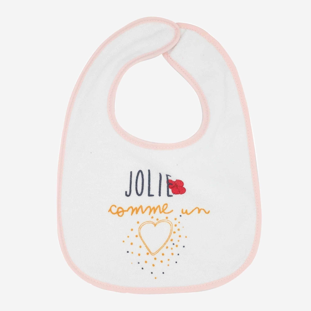 "Pretty as a Picture" Pink Bib "Pretty as a Picture" Pink Bib