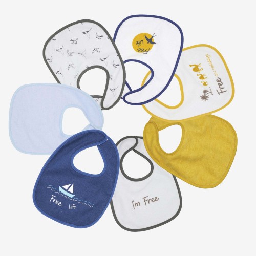 Lot de 7 bavoirs - Free Lot de 7 bavoirs - Free