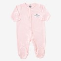Pijama bebé "Juste Maman, Papa et Moi" rosa