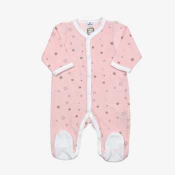 Pijama "Juste Maman, Papa et Moi" rosa estrelas