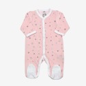 Pijama "Juste Maman, Papa et Moi" rosa estrelas