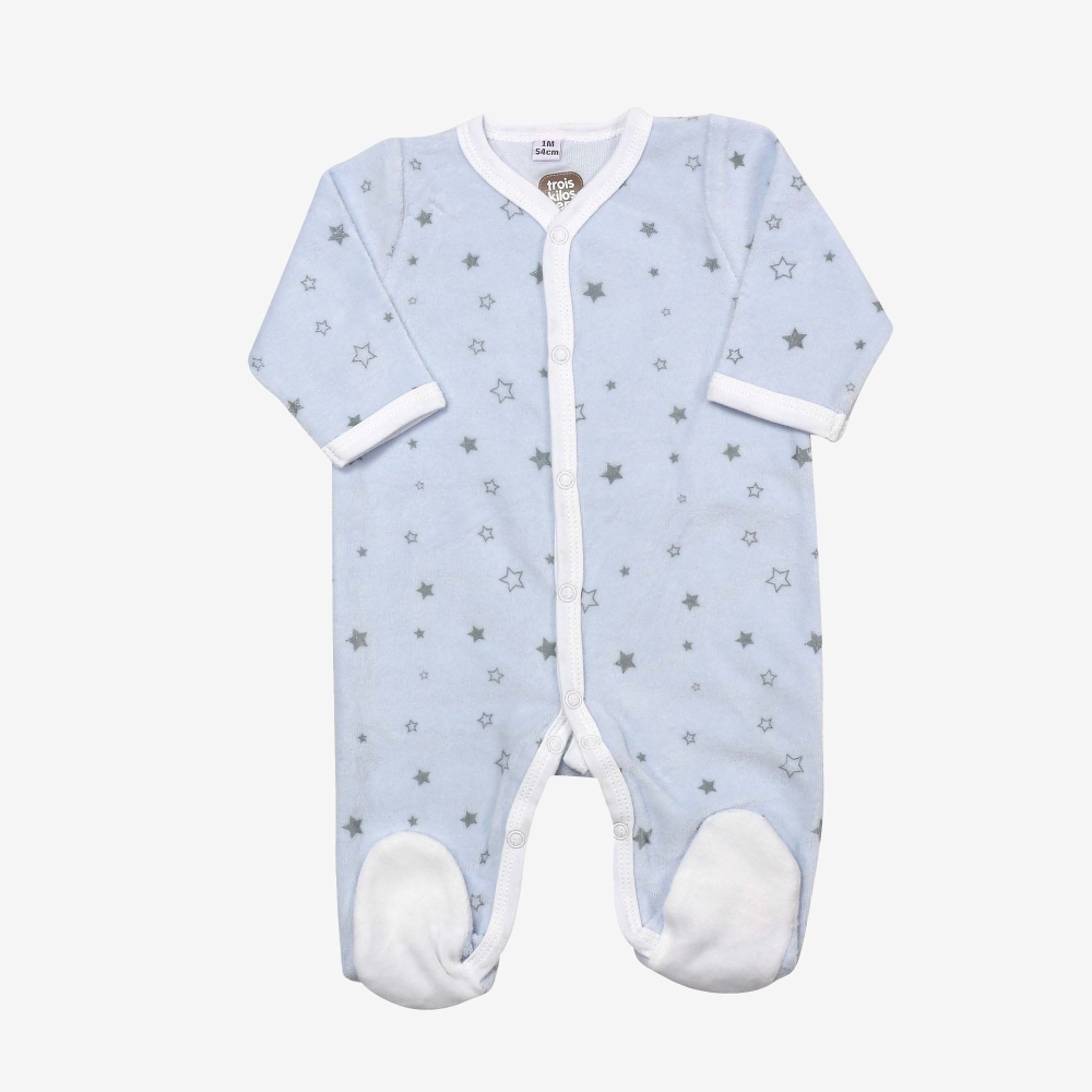 Pijama u00ABSolo Mamá, Papá y You00BB azul estrellas