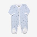 Dors bien "Juste Maman, Papa et Moi" azul estrelas